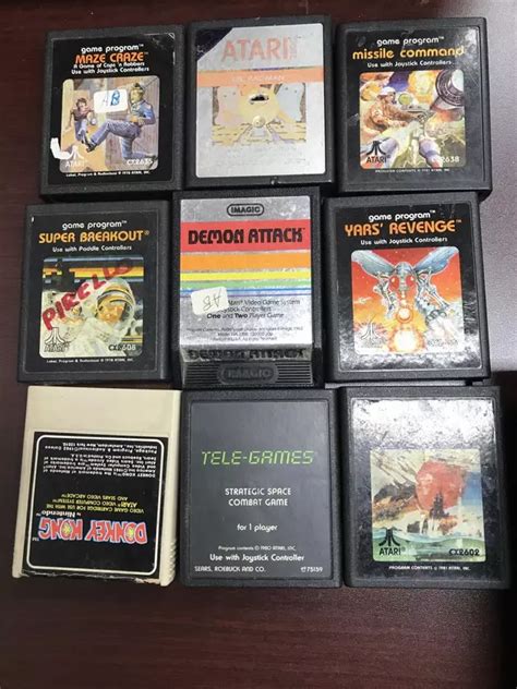 Atari 2600 Game Cartridges