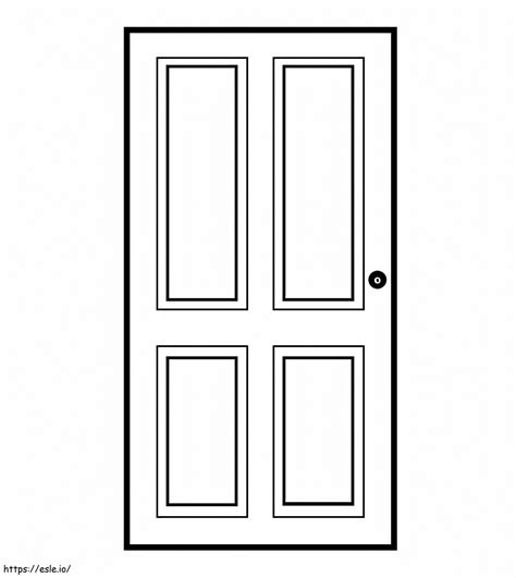 Simple Door coloring page