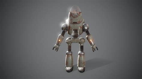 Fallout Protectron Robot 3D Model CGTrader