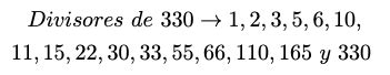 DIVISORES DE 330 Cuántos Son y Cómo se Calculan Aulaprende
