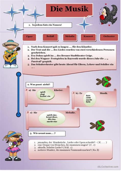 Musik Deutsch Daf Arbeitsbl Tter Pdf Doc