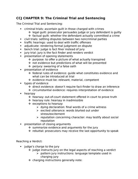 Ccj Chapter 9 Lecture Notes From Intro To Crime And Justice Ccj Chapter 9 The Criminal