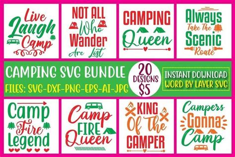 Camping Svg Bundle Vol 11 Bundle · Creative Fabrica