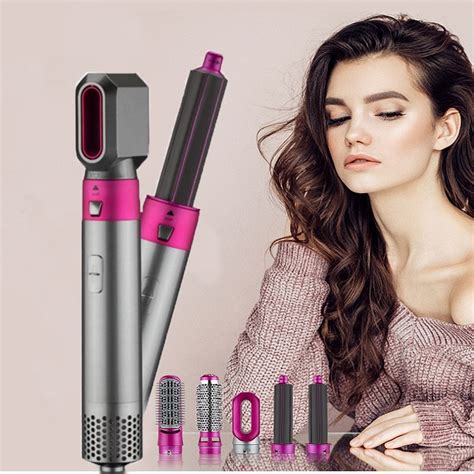 Electric Hair Styler Dryers 5 In 1 Curler Automatic Straighteners Blow Dryer Brush Dry Wet