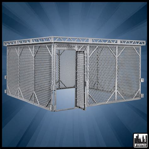 Steel Cage Playset for Figures Toy Company Wrestling Rings