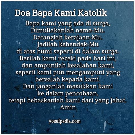 Doa Bapa Kami Untuk Apa Artofit