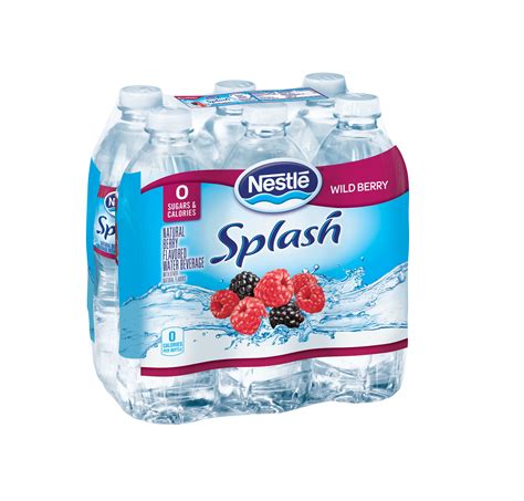 Nestle Splash Water Beverage With Natural Fruit Flavor Wild Berry