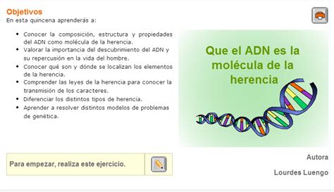 La Herencia Genética Biología Y Geología Para 4º De Secundaria