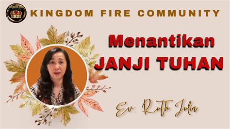 MENANTIKAN JANJI TUHAN Ev Ruth Julia YouTube