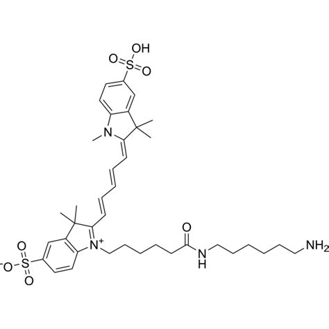 Sulfo Cy5 Amine Fluorochrome Dye MedChemExpress