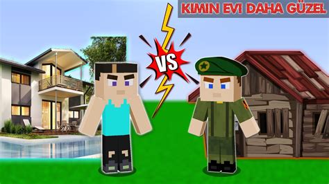 Bebek Asker Ve Kamİl YariŞti Kİmİn Evİ Daha GÜzel😱 Minecraft Zengİn