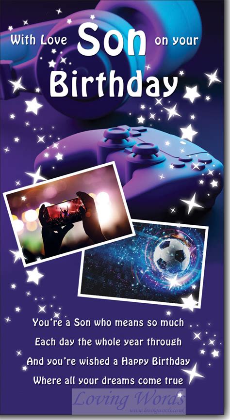 Son On Your Birthday | Greeting Cards by Loving Words