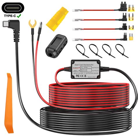 Car DVR Hard Wire Hardwire Kit Buck Line 12V To 5V USB Power Cable For