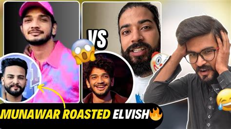 Munawar Faruqui Roasted Elvish Yadav And Anjali 😱 Munawar Vs Uk07 Rider Fight🤡 Youtube