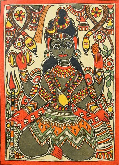 Madhubani Art Madhubani Painting Folk Art Painting Silk Painting