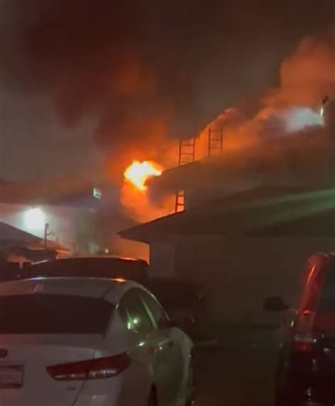 Firefighters Knocked Down An Apartment Fire In Tustin That Injured One