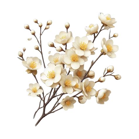 Winter jasmine flower isolated on transparent background 45146489 PNG
