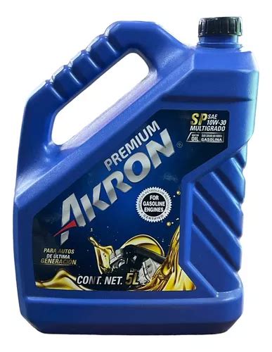 Aceite Akron Premium Multigrado Sae W Garrafa Litros Env O Gratis