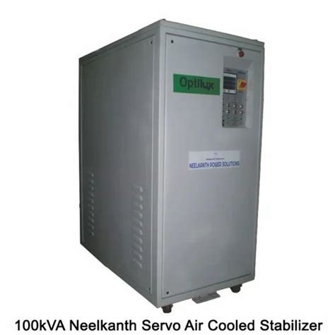 Three Phase 100kva Neelkanth Servo Air Cooled Stabilizer For