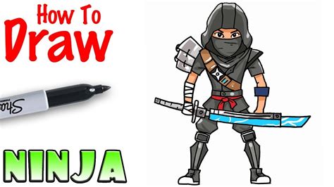 Ninja Cool Drawings Easy For Kids - Perangkat Sekolah