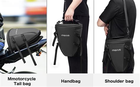 MOSISO Motorcycle Tail Bag Multifunctional Waterproof Polyester Storage