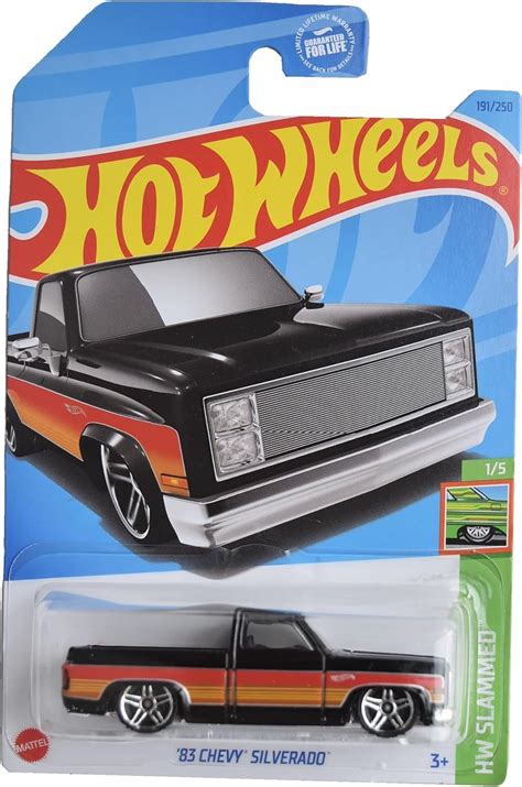 Hot Wheels Chevy Silverado Hw Slammed Black Amazon