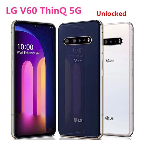 LG V60 ThinQ 5G LM V600AM V600TM V600VM 128GB Unlocked Smartphone New