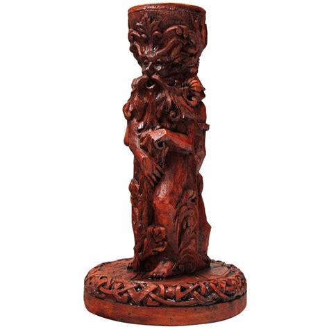 God Candle Holder for Wiccan Altar - Wicca, Witchcraft, Pagan