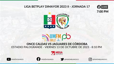 En Vivo Once Caldas ⬜️⬜️🆚🟦🟩 Jaguares De Córdoba Liga Betplay Dimayor