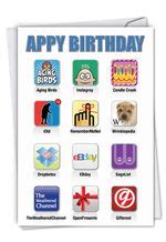 Appy Hysterical Birthday Paper Greeting Card