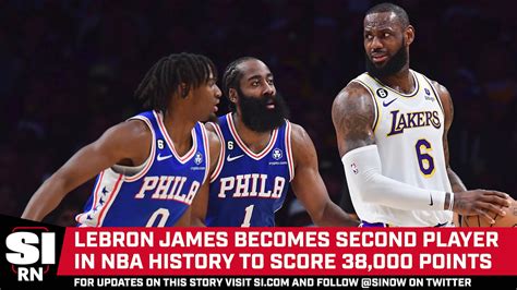 Lebron James Passes 38 000 Career Points Milestone In Lakers’ Loss To 76ers Sports Illustrated