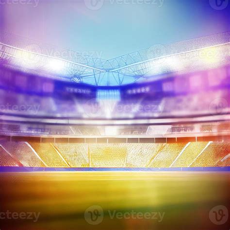 Sports Football Stadium Blurred Background Image 21688077 Stock Photo