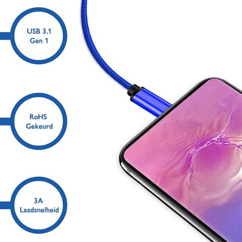 USB C Naar USB A Kabel Aansluiting 1 USB C Male Aansluiting 2 USB A