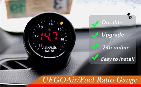 ショップグリーン インポート30 4110 UEGO Air Fuel Ratio Gauge AFR 52mm with 4 9 LSU