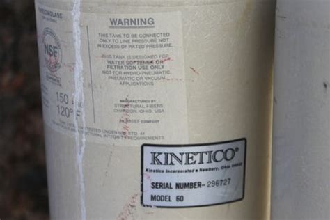 Lot Detail - KINETICO WATER SOFTENER TANKS AND PLUMBING PARTS