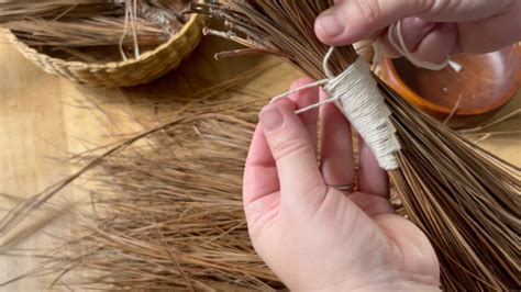 How To Make A Handmade Hearth Broom With Pine Needles The Simple Homeplace