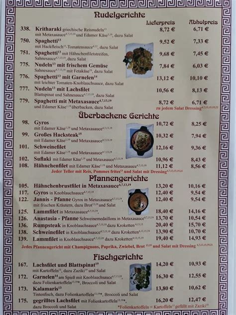 Speisekarte von Labyrinth restaurant Köthen Anhalt