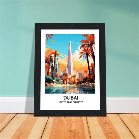 Dubai Travel Print Dubai Travel Poster Arabian Art Print United Arab