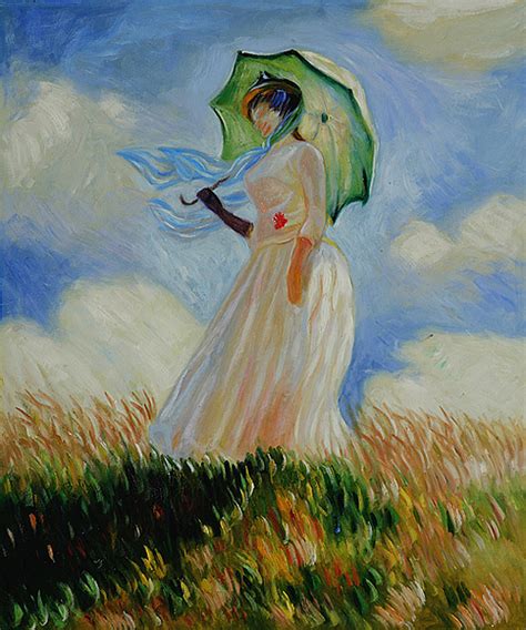 Woman With A Parasol Facing Left By Claude Monet For Sale Jacky