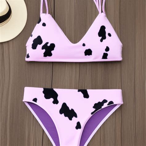 Pastel Cow Print Bikini Creative Fabrica