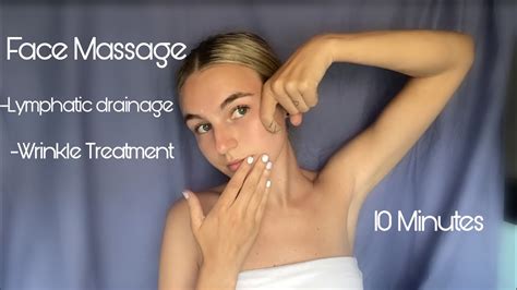 Face Massage Wrinkle Treatment Lymphatic Drainage Follow Along Youtube