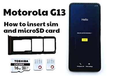 How To Insert Sim And MicroSD Card In Motorola G13 YouTube