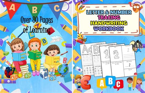 Kids Learning Workbook, Kids Preschool Worksheets for Ages 3-5, Letter ...