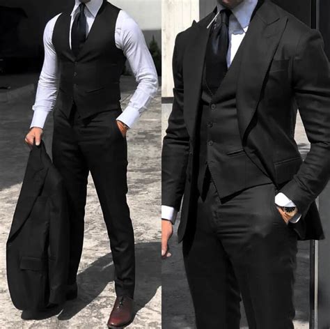 Elegante Do Casamento Smoking Ternos Slim Fit Noivo Para Homens 3 Pe As