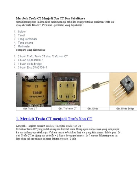 Merubah Trofo Ct Menjadi Non Ct Dan Sebaliknya Pdf