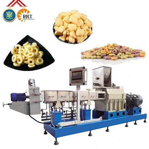 Kg H China Twin Screw Extruded Corn Rice Puffed Core Filling Snacks