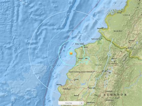 G1 Novo terremoto de magnitude 5 8 atinge costa do Equador notícias