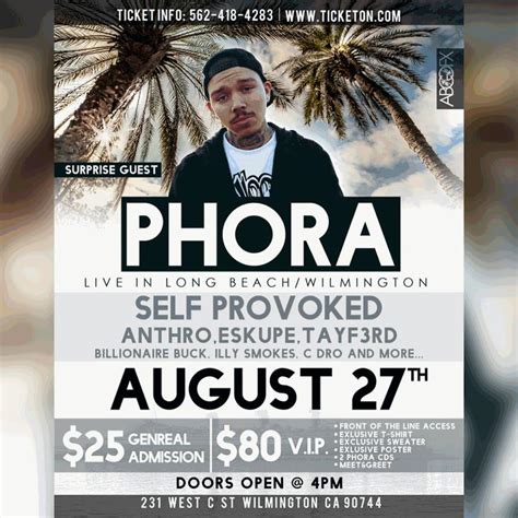 PHORA * YOURS TRULY TOUR*