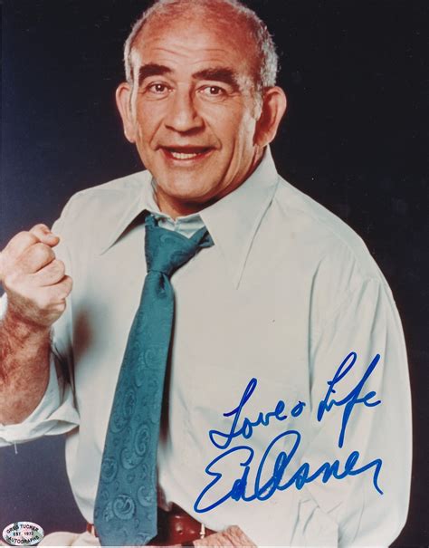 Ed Asner Lou Grant signed promo photo with inscription - Fanboy Expo Store