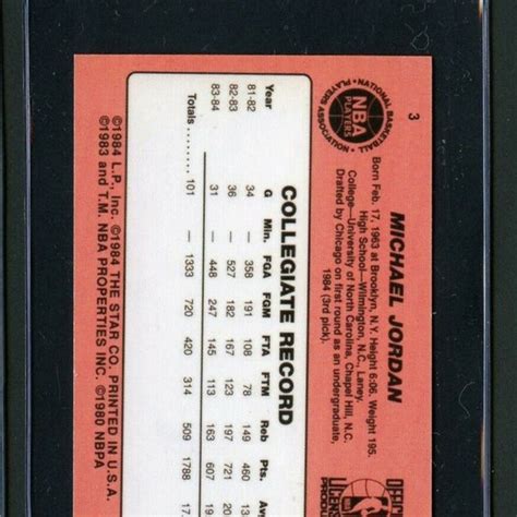 Accessories Rare Michael Jordan Star Company Error Rookie Promo